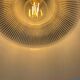 Holophane suspension en verre rv2 prismopal 1972  ø 24 cm