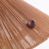 Ceiling Lamp in Teak and Sisal from Temde, 1960s