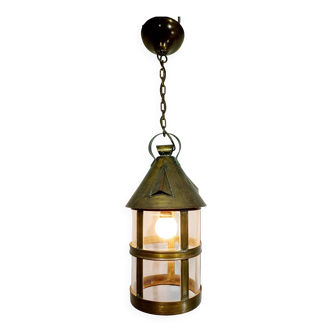 1-light brass lantern