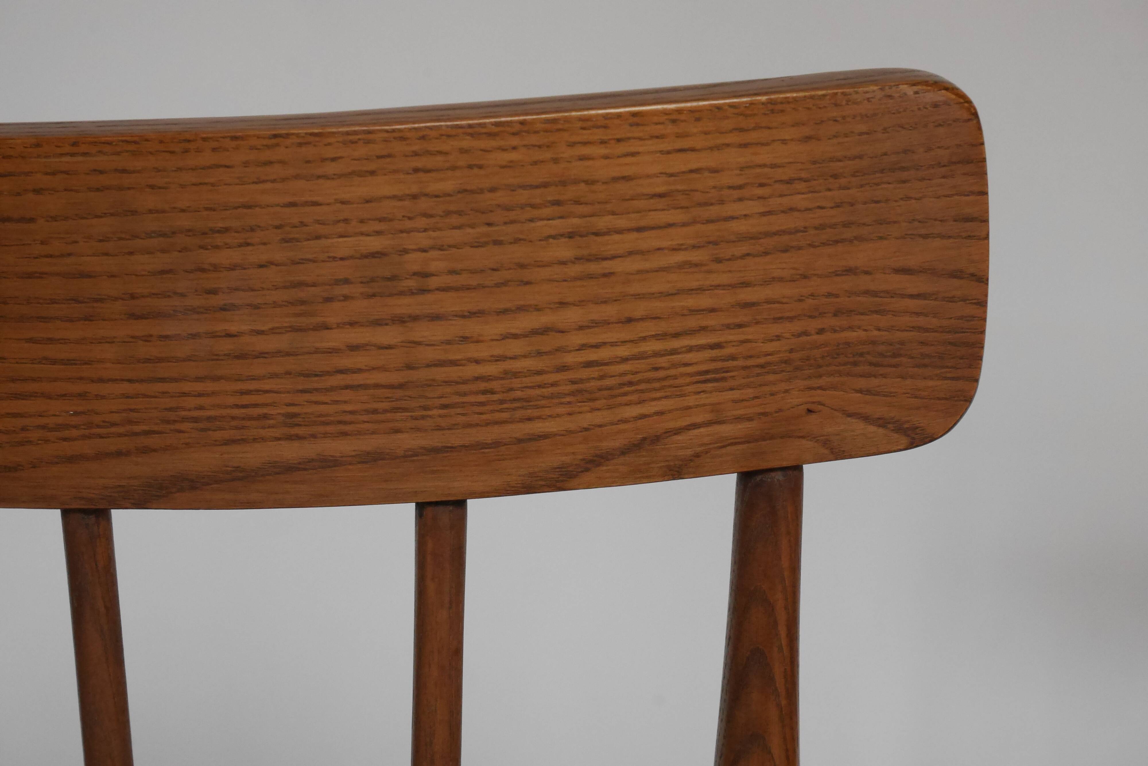 2 american walnut chairs