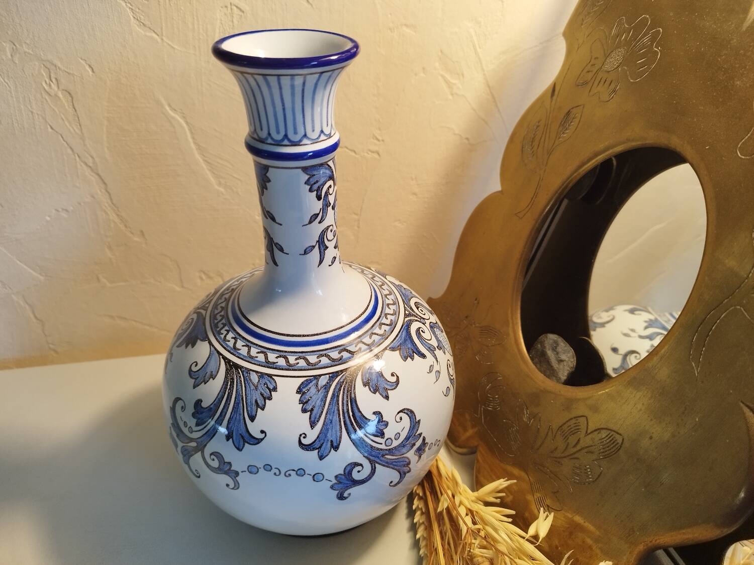 Montagnon Nevers earthenware soliflore vase