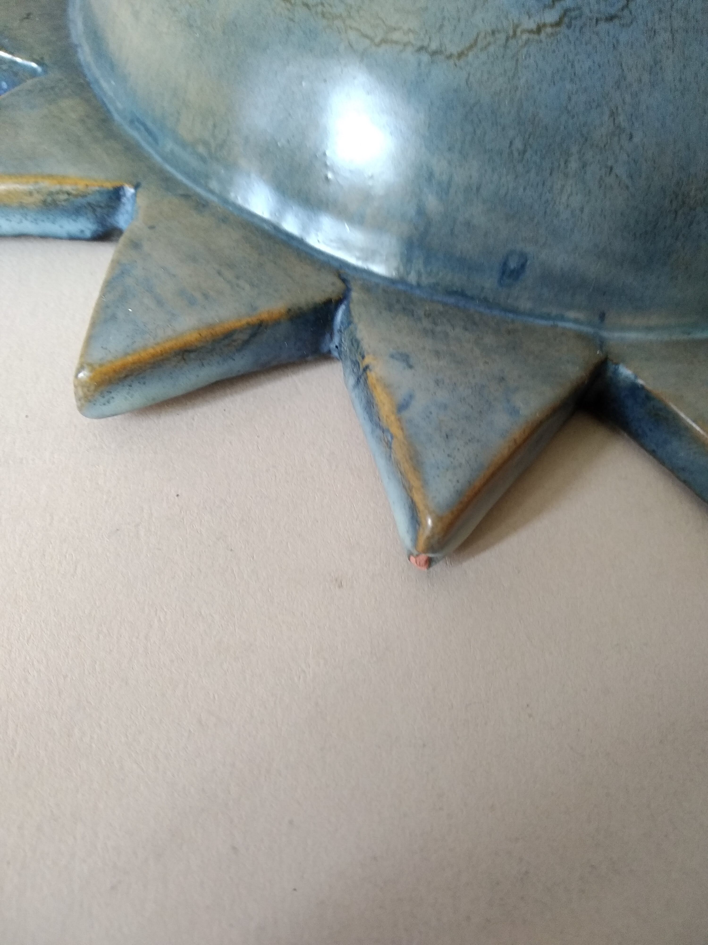 Ceramic sun 60s Jean Varoqueaux