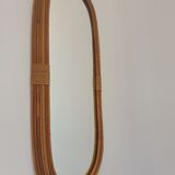 Vintage rattan mirror