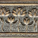 Carved wooden jewelry box