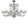 Impressive Venetian “Curls” Chandelier in Clear Murano Glass with Elegant S
