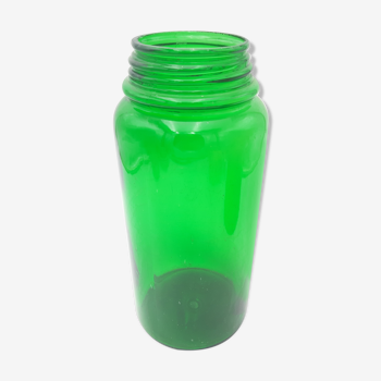 Green glass jar pharmacy