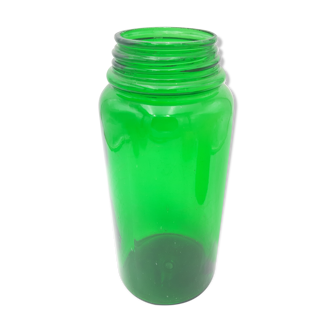 Green glass jar pharmacy