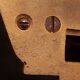 Pair sconces metal dore décor stars Lunel vintage 1950