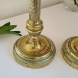A pair of Gilt Bronze Candlesticks