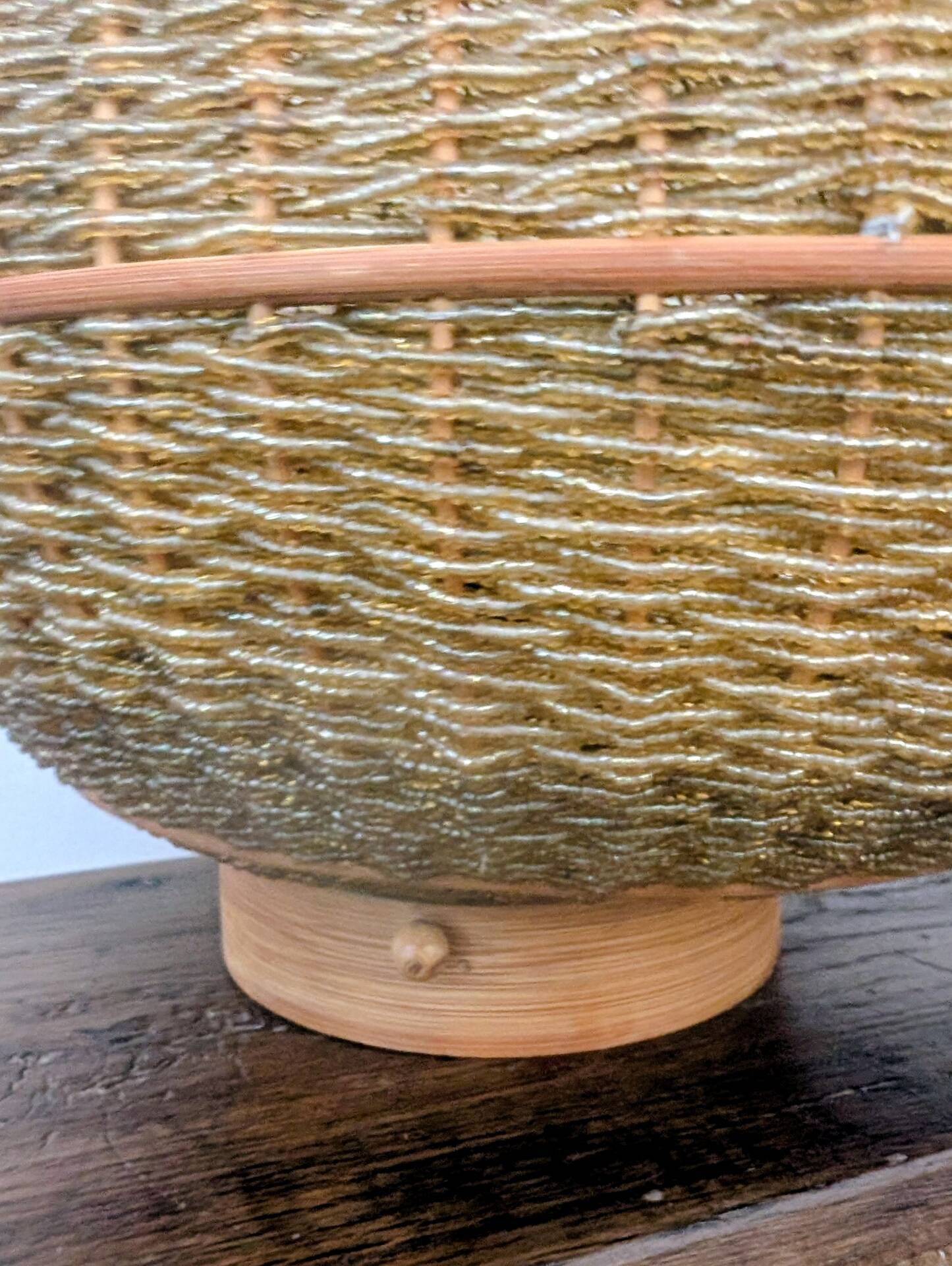 Table lamp Glass Beads & Bamboo