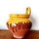 Vintage glazed pottery planter