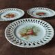Set of 3 earthenware style plates
