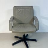 Visitor armchair international furniture leather Gray 2000