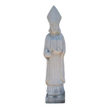 Religious statue of a bishop 1.70m tall.