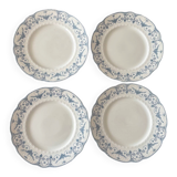 Set of 4 Royal Doulton Joséphine model dinner plates – blue decoration