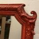 Napoleon III style mirror in wood and patinated stucco XX century