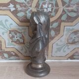 Statuette bust Marie signed DSR