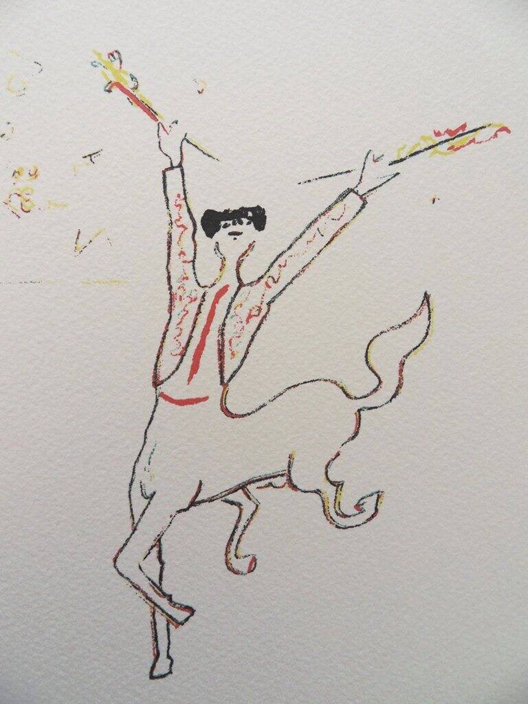Jean cocteau: the picador - signed lithograph