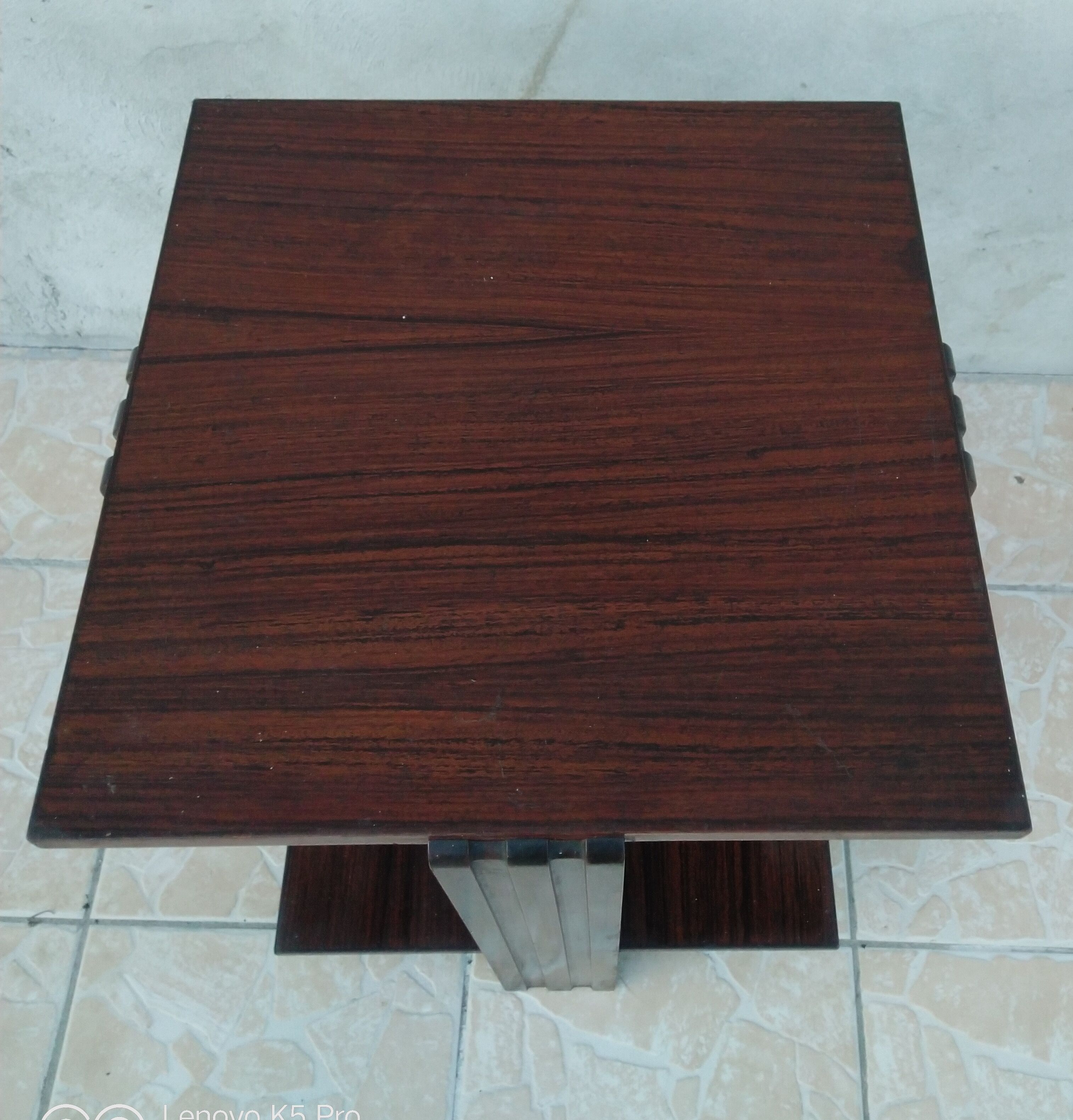 Art Deco side table in macassar ebony