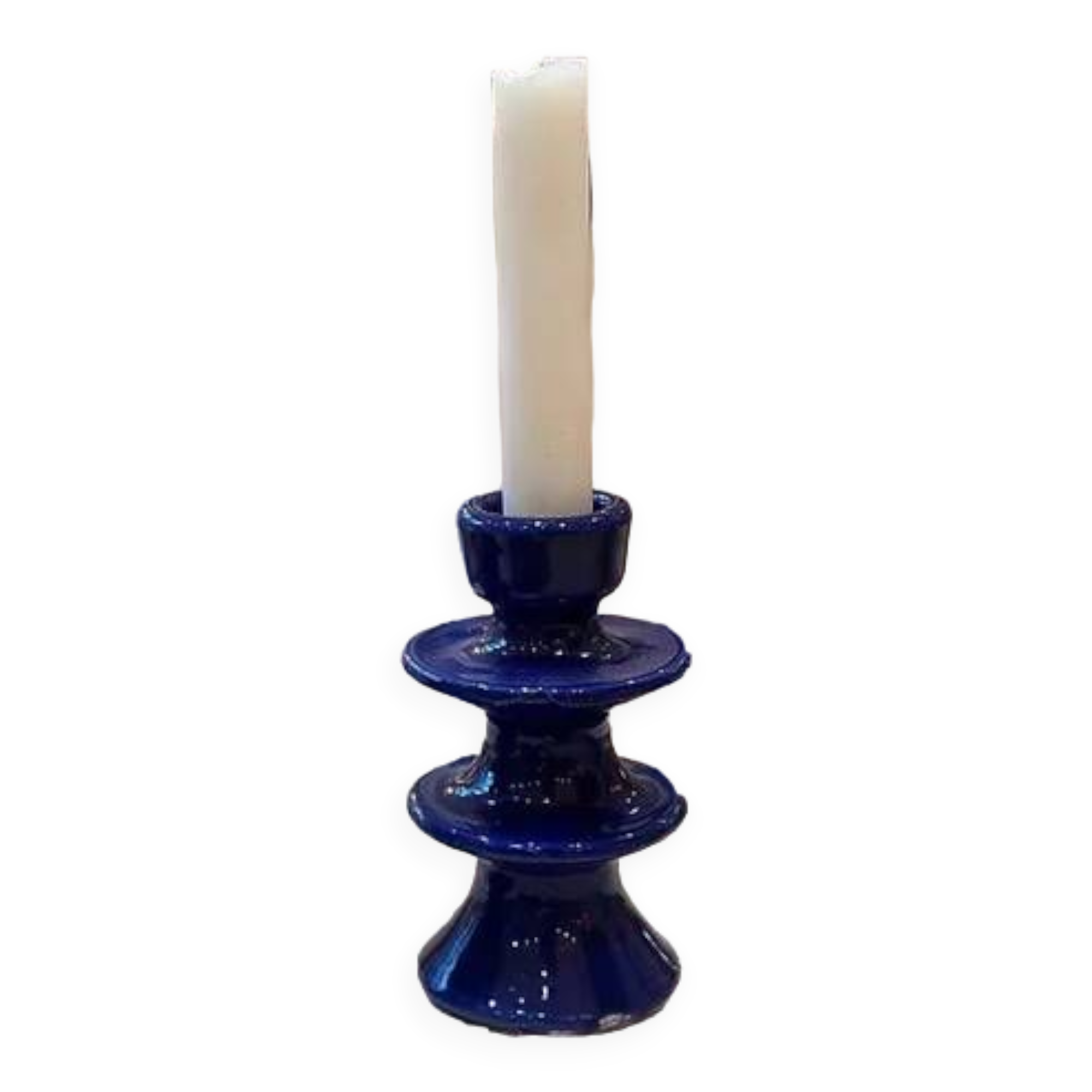Majorelle dark blue candle holder