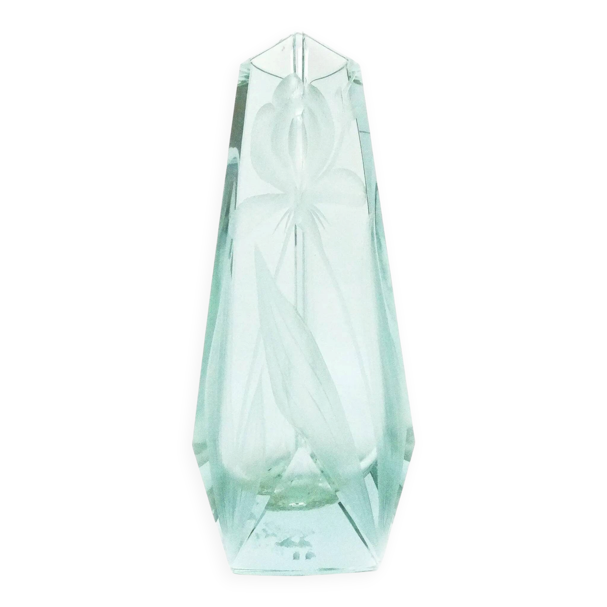 Art Nouveau vase, alexandrite crystal glass, Moser, Czechia, early 20th century
