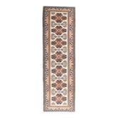 Tapis de couloir persan bleu marine et crème 3x10, 98x321 cm