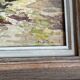Ernest Biraud Old watercolor painting framed landscape