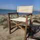 Director's chair in antique teak – restored