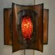 Accolay copper and resin wall light, 1950s