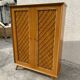 Armoire en bois style rotin