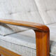 Vintage Scandinavian three-seater teak sofa, 1970s