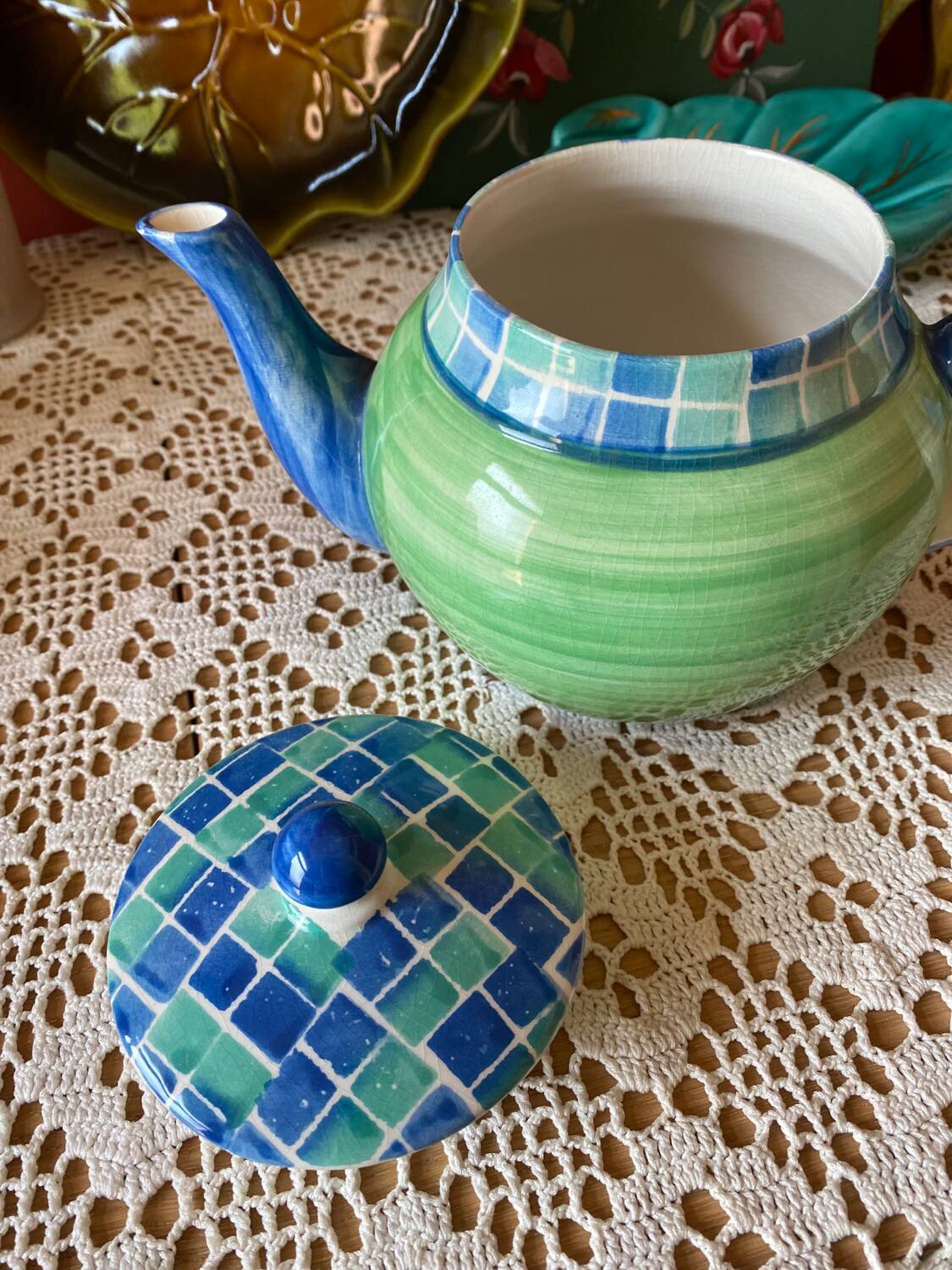 Colorful teapot