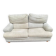 High-end 2-seater sofa duvivier beige nubuck velvet 155cm