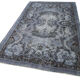 Tapis fait à la main antique turc des années 1970 154 cm x 264 cm tapis gris
