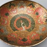 Large bowl on brass foot Indian pattern