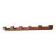 Portemanteau mural en bois 6 patères, années 60