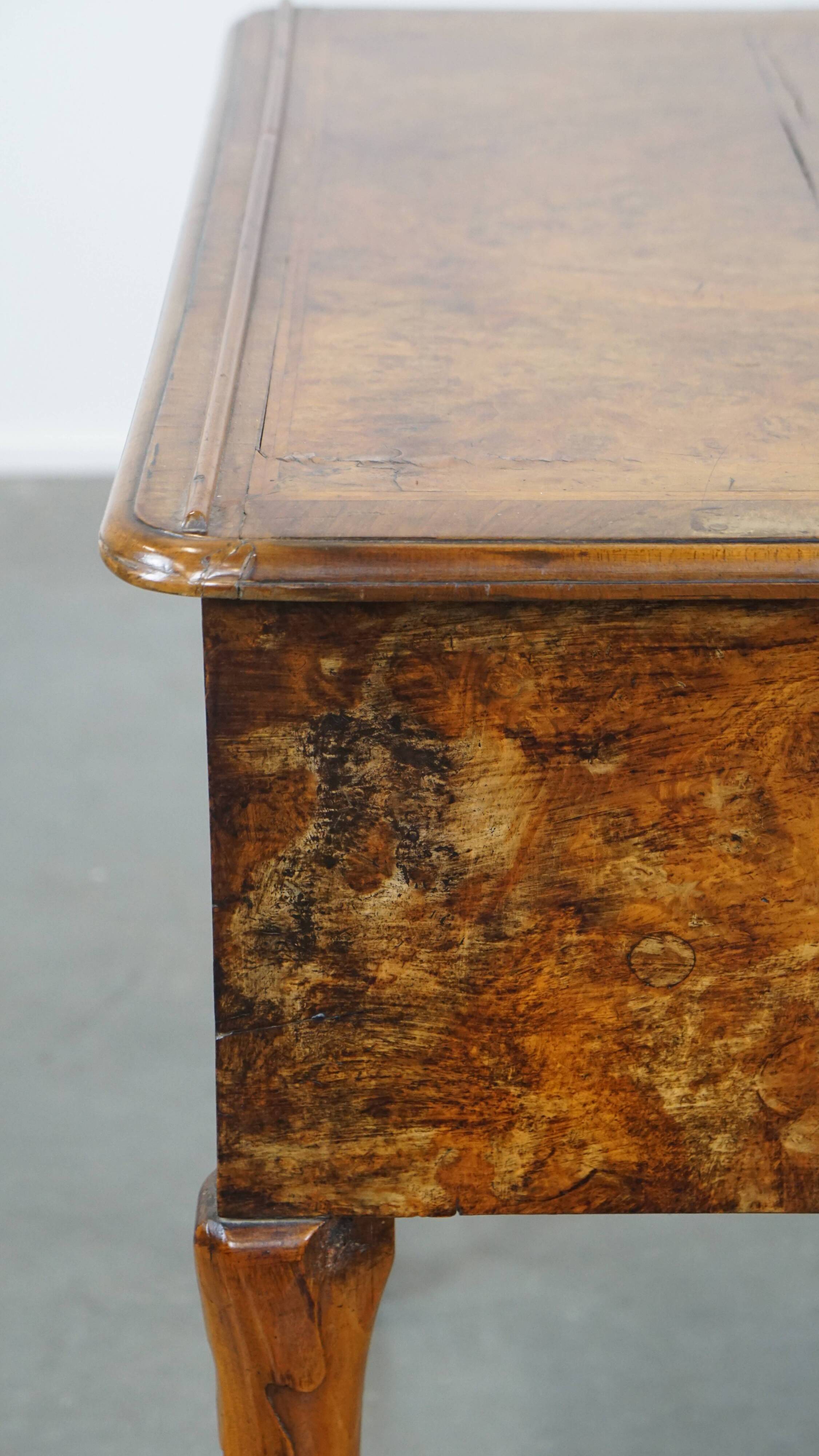 Antique Dutch Walnut Writing/Side Table from the 18th Century