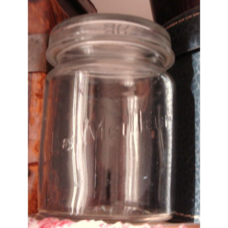 Lot 3 jars the best transparent glass 1 l cover