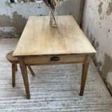 Table de ferme chêne 140 cm