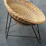 Pair of wicker chairs
