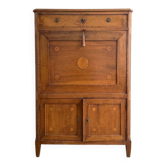 Grand secrétaire à abattant en bois marqueté – Style Louis XVI