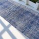 Blue Hallway Turkish Runner Rug sku1070