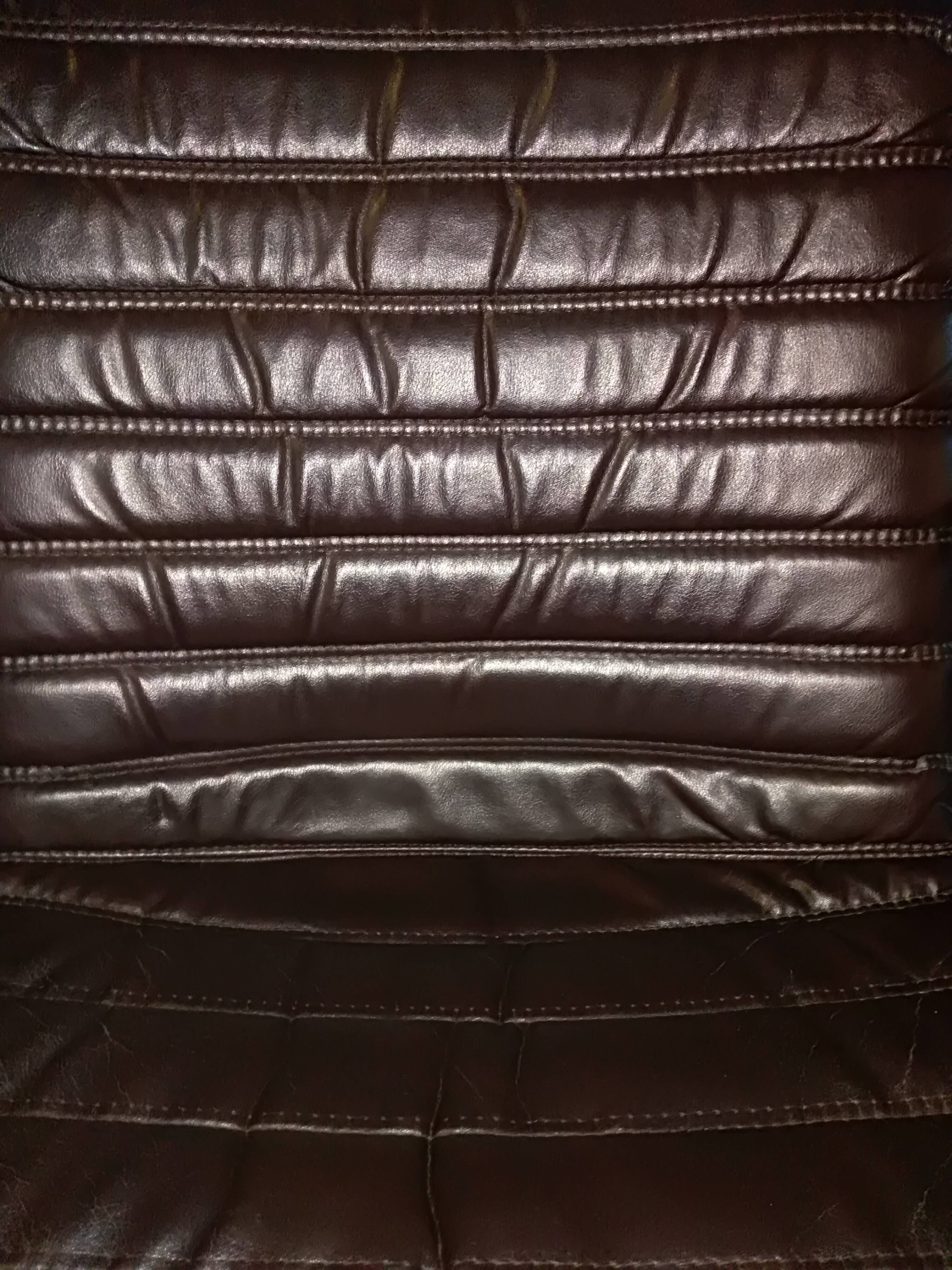 1970 vintage leather swivel office chair