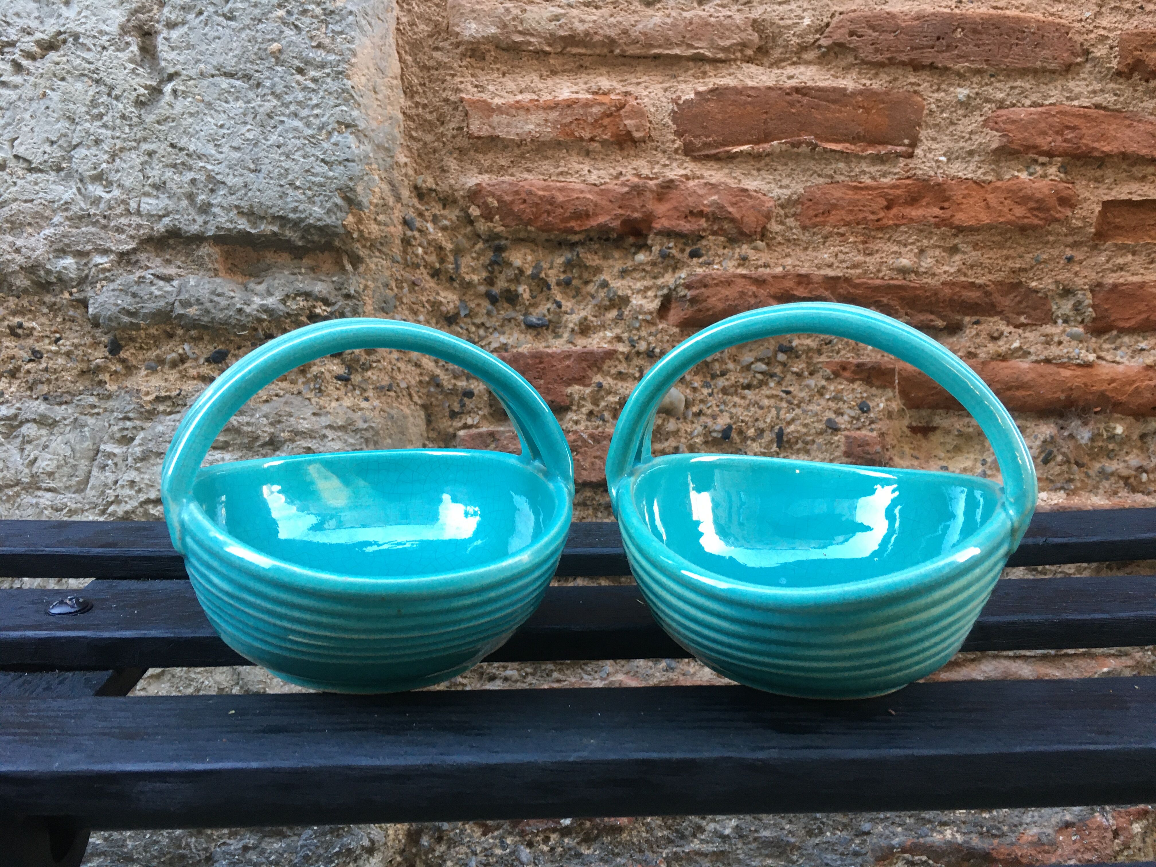 Two Gaziello Vallauris pocket trays