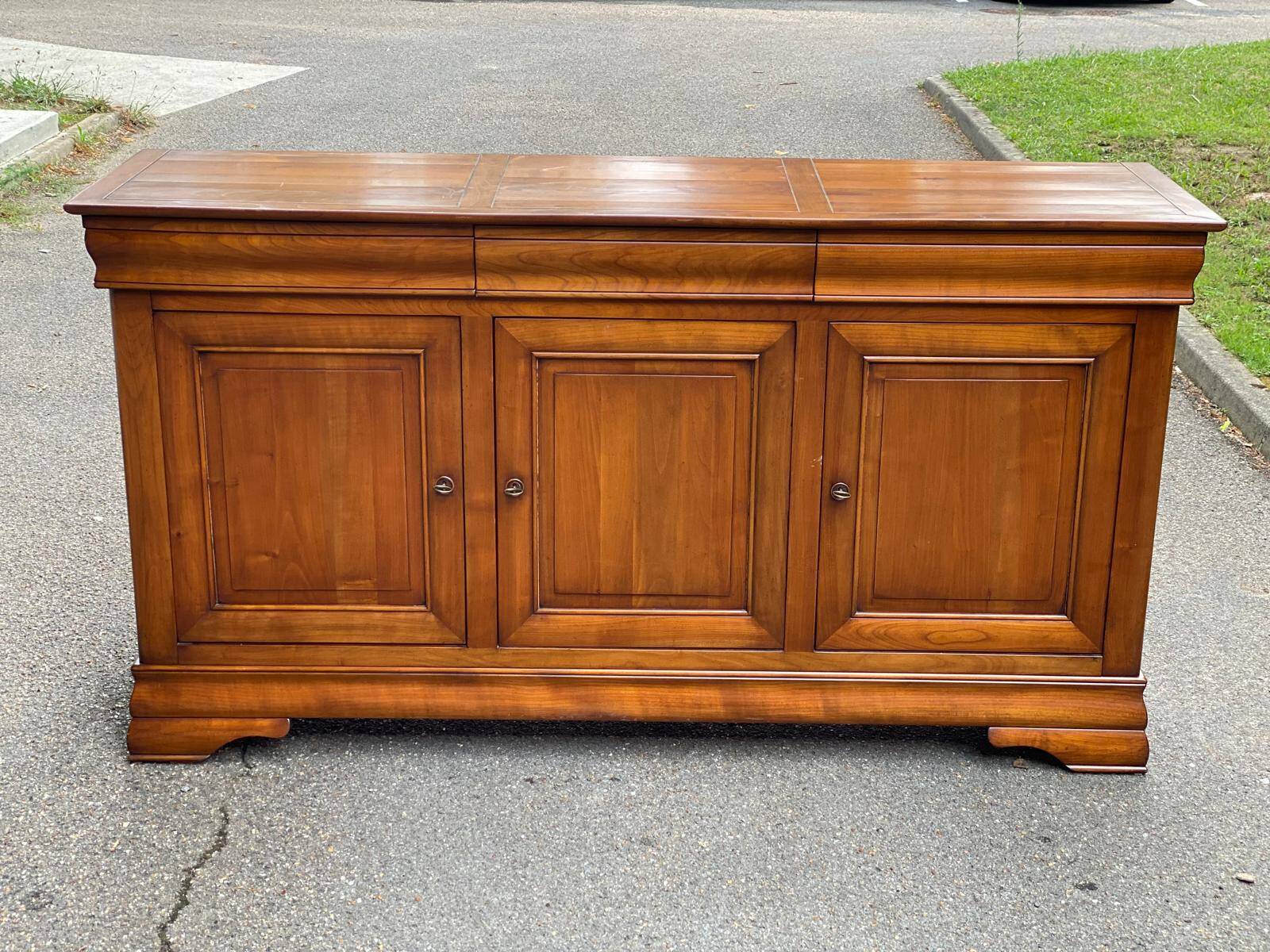 19th century Louis Philippe solid oak sideboard