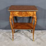 Petite table de salon en bois précieux, style louis xv – 1re partie xixe