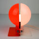 Space Age orange table lamp from Sergio Brazzoli for Guzzini, 1970s