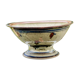 Fruit cup in polychrome glazed stoneware signature to identify