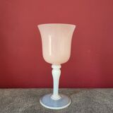 Verre vase Opaline rose