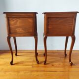 Pair of Louis XVI style bedside tables